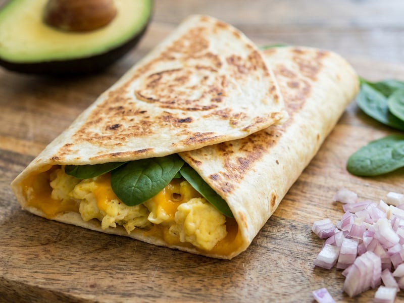 Breakfast Baked Tortillas