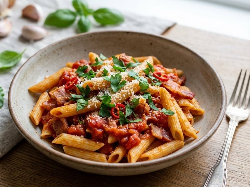 Penne all' arrabbiata