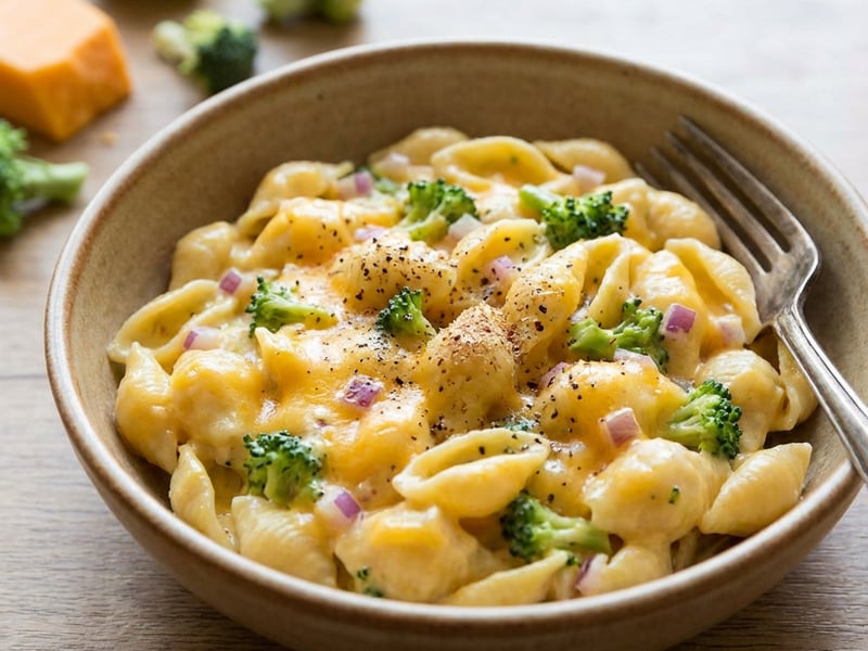 Cheesy Pasta with Broccoli