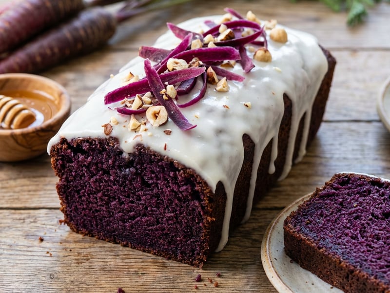 Purple Carrot Loaf Cake