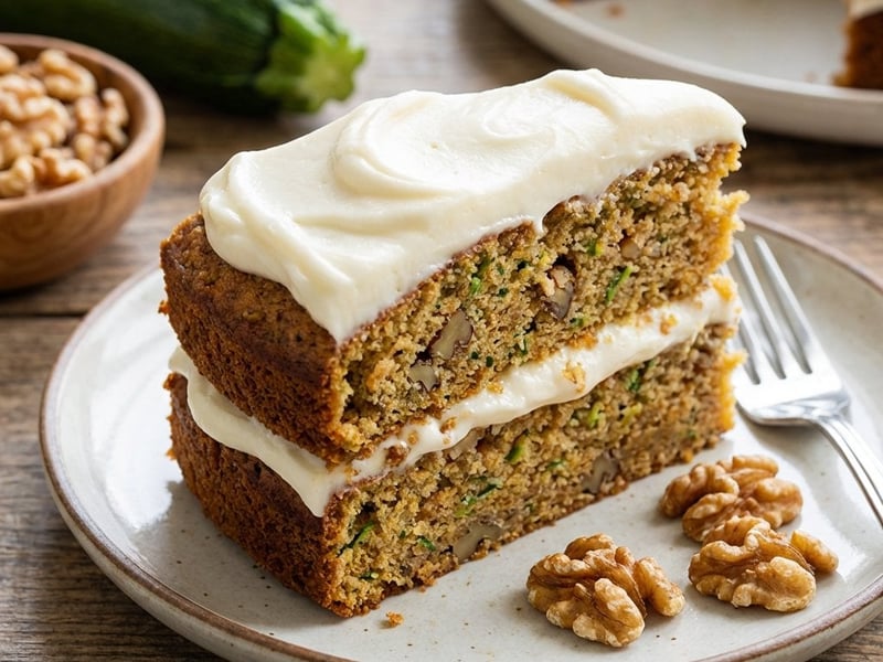 Gluten-free Zucchini Cake with Nuts