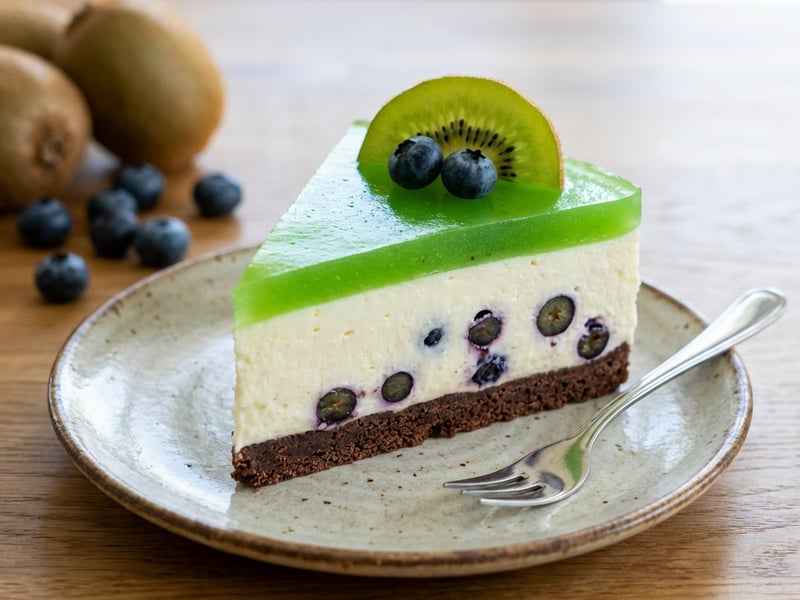 Kiwi cheesecake