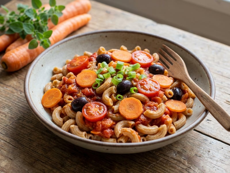 Pasta with Tomatoes and Carrots