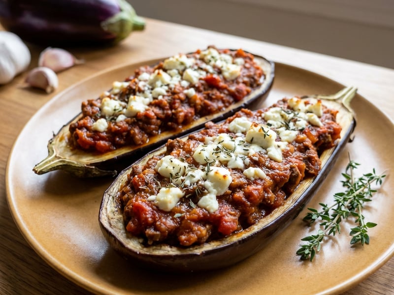 Eggplant with Meat Mixture