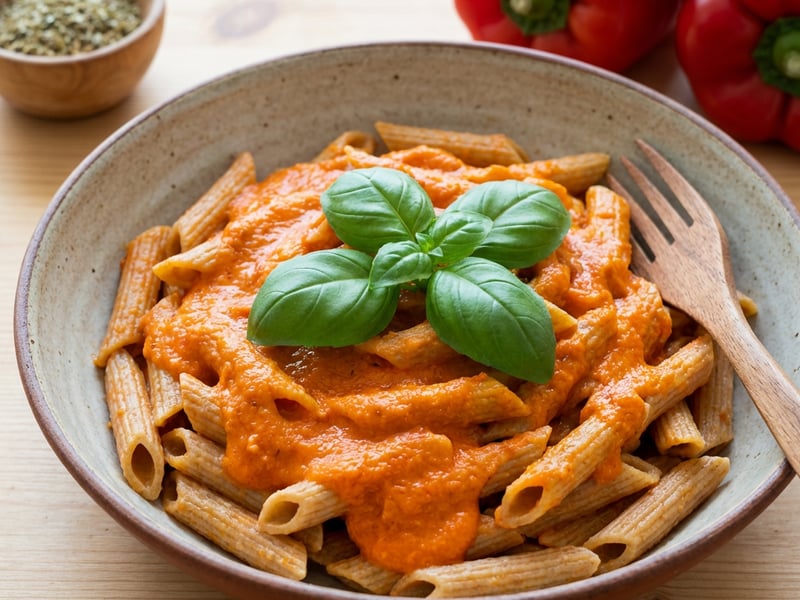 Penne s paprikovorajčatovou omáčkou