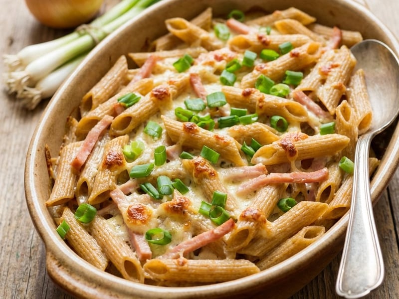 Baked Pasta with Cottage Cheese