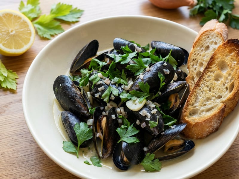 Mussels in Wine