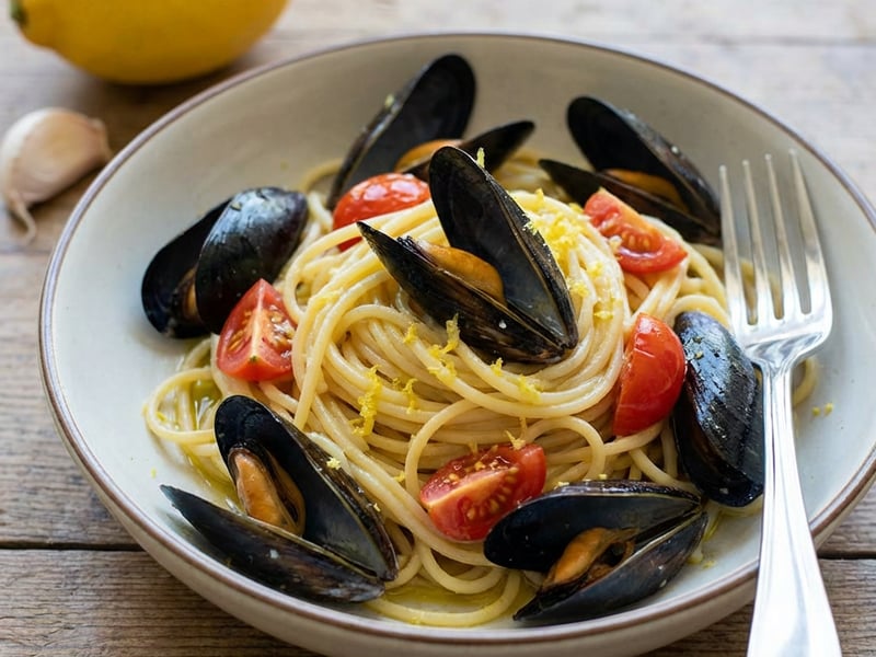 Spaghetti with Mussels