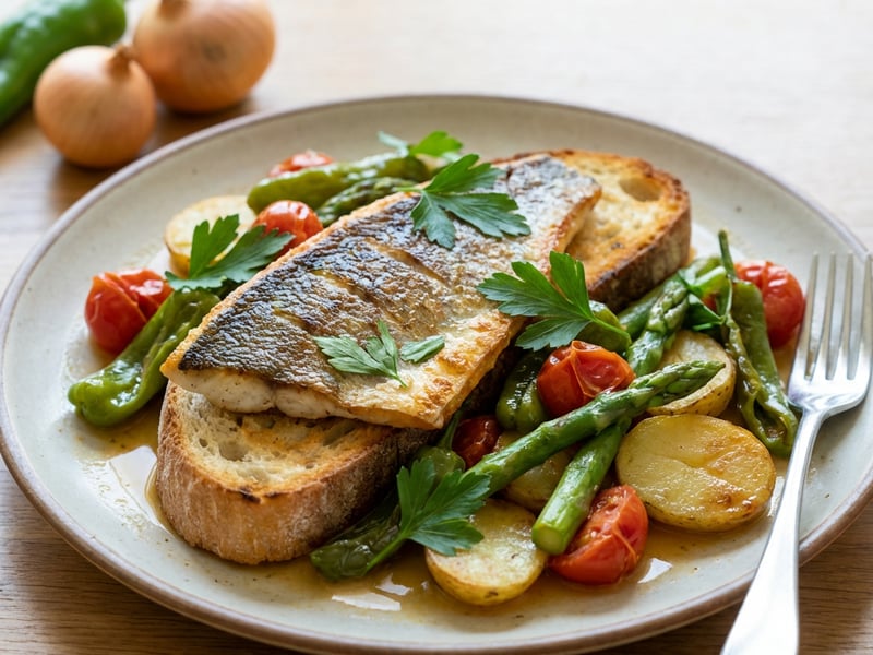 Sea Bream with Vegetables