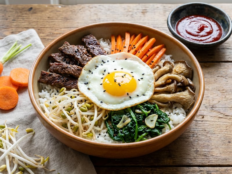 Hovězí bibimbap