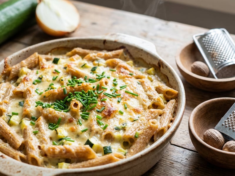Zucchini mac ‘n’ cheese
