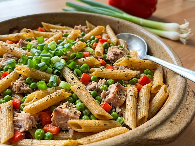 Baked Whole Wheat Pasta with Tuna