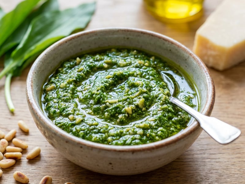 Pesto z medvědího česneku 