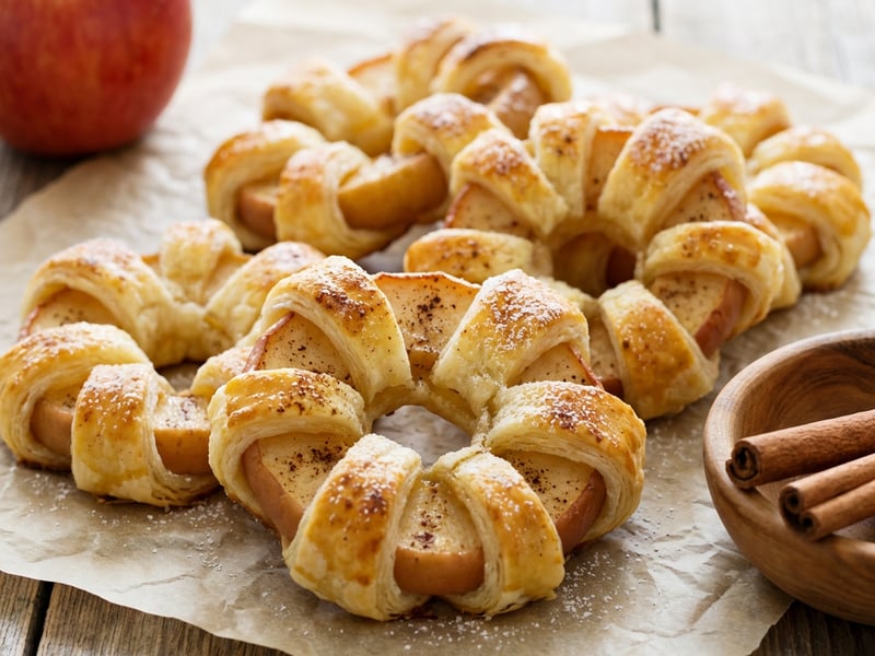 Apples in puff pastry