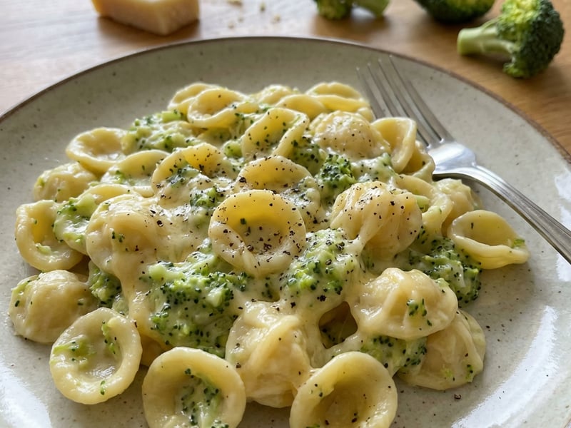 Broccoli sauce with pasta