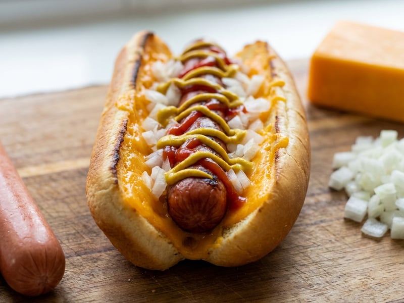 Cheese Style Hot Dog