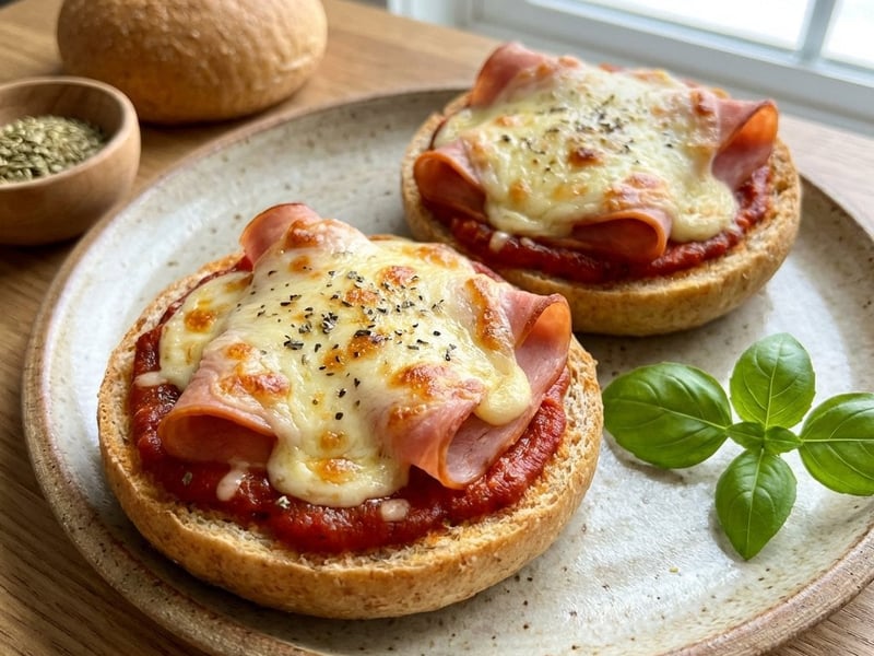 Bread roll mini pizzas