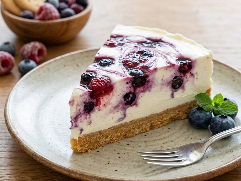 Cheesecake with Forest Fruit