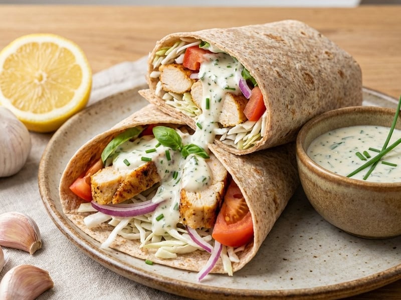 Tortilla with Herb Dressing and Chicken