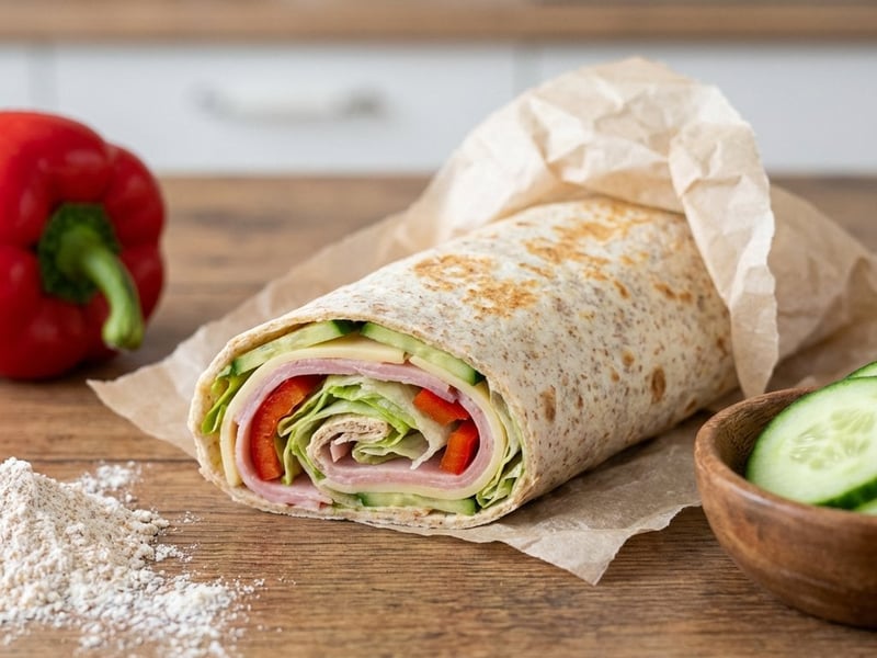 Homemade Spelt Tortilla Wrap