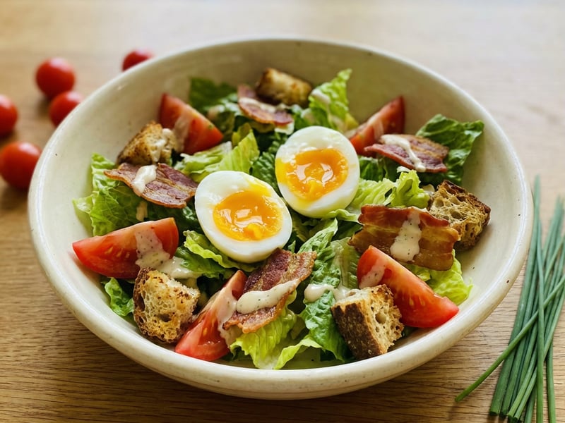 Salad with Tomatoes and Bacon