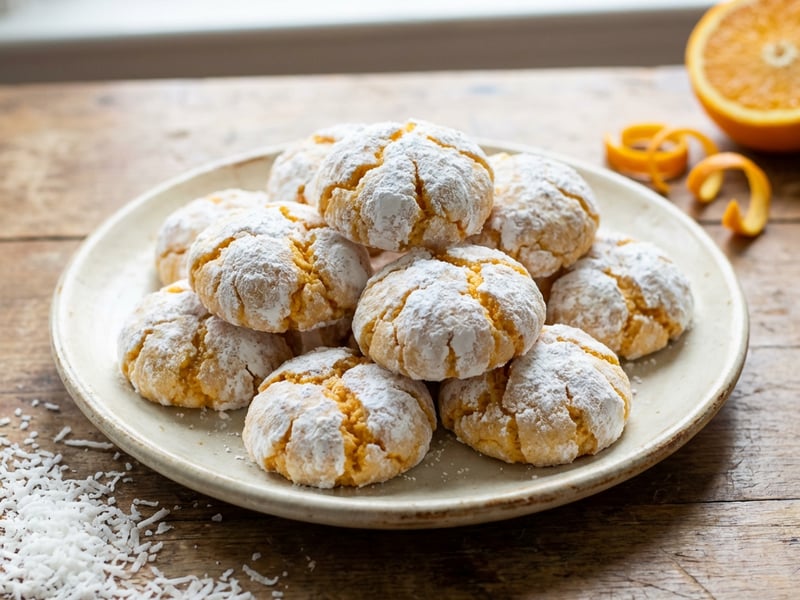 Orange-Coconut Crinkles