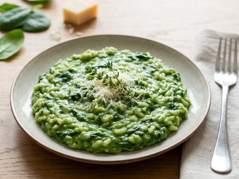 Spinach Italian Creamy Risotto