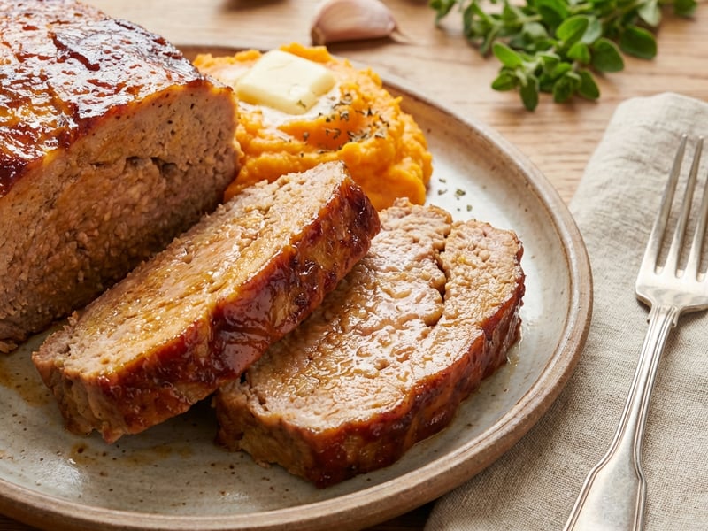 Juicy Meatloaf from an Air Fryer