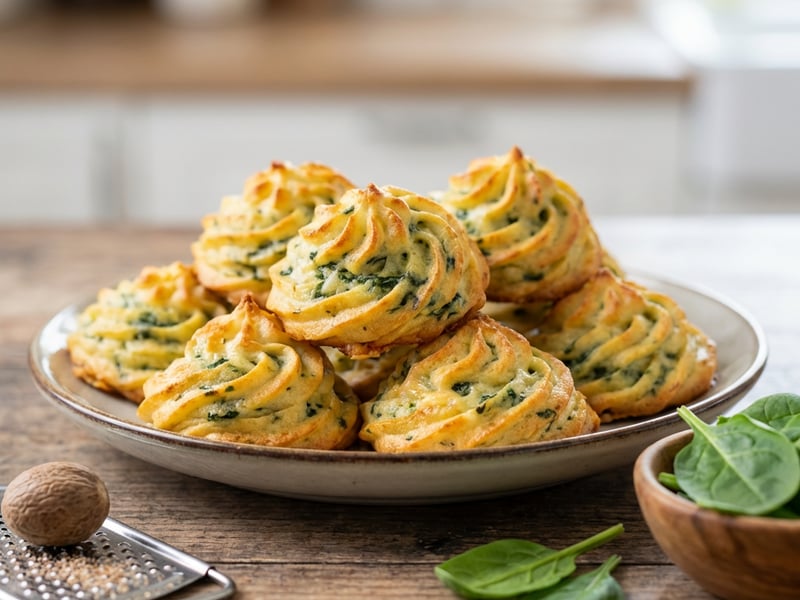 Spinach Cheese Puffs