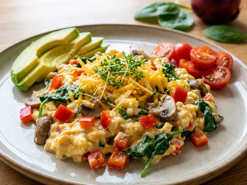 Scramble with Eggs and Vegetables