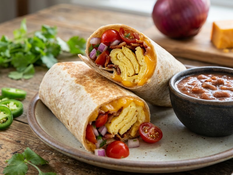 Snídaňové burrito