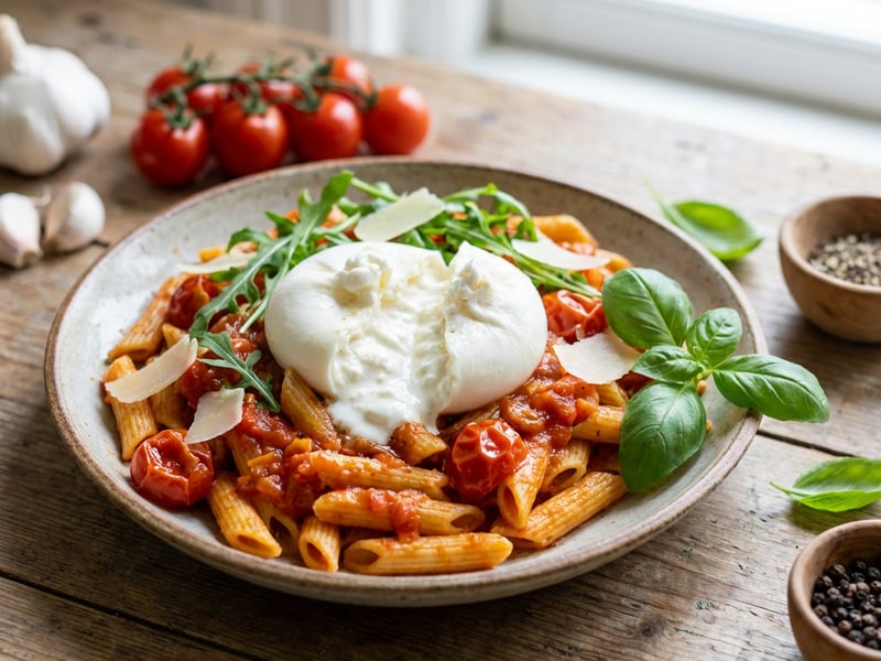 Čerstvé penne pomodoro