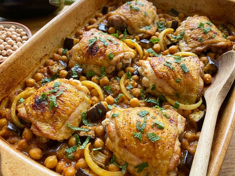 Chicken with Chickpeas and Vegetables