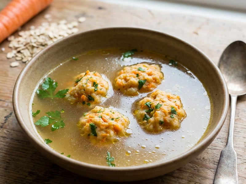 Soup with Carrot Dumplings
