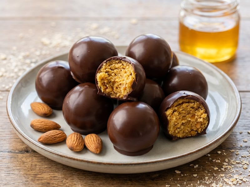 Chickpea Balls with Chocolate