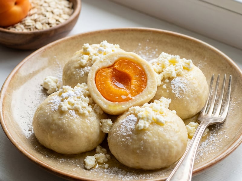 Curd Cheese Dumplings with Apricots