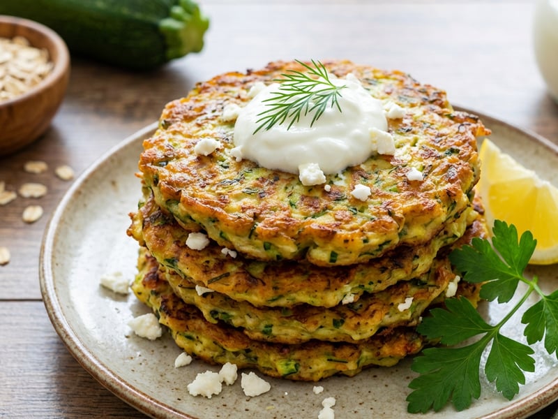 Turkish Zucchini Fritters (kabak mücveri)