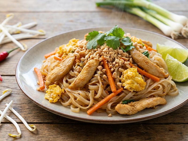 Thajské nudle Pad thai