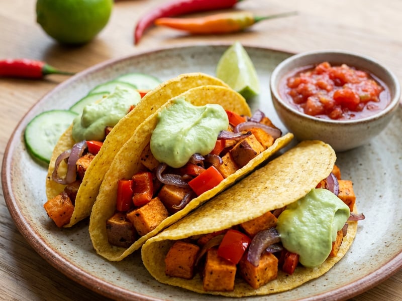 Sweet Potato and Cayenne Pepper Tacos