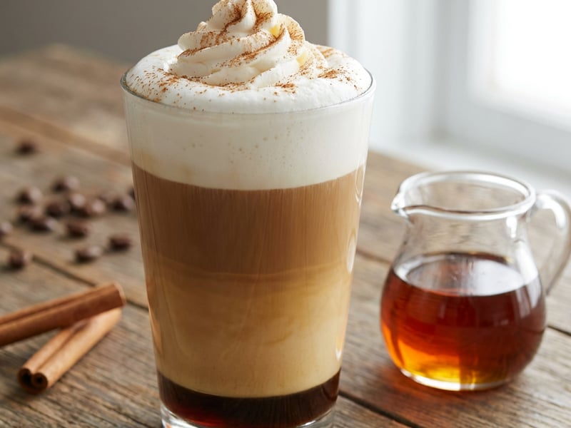 Latte s javorovým sirupem 