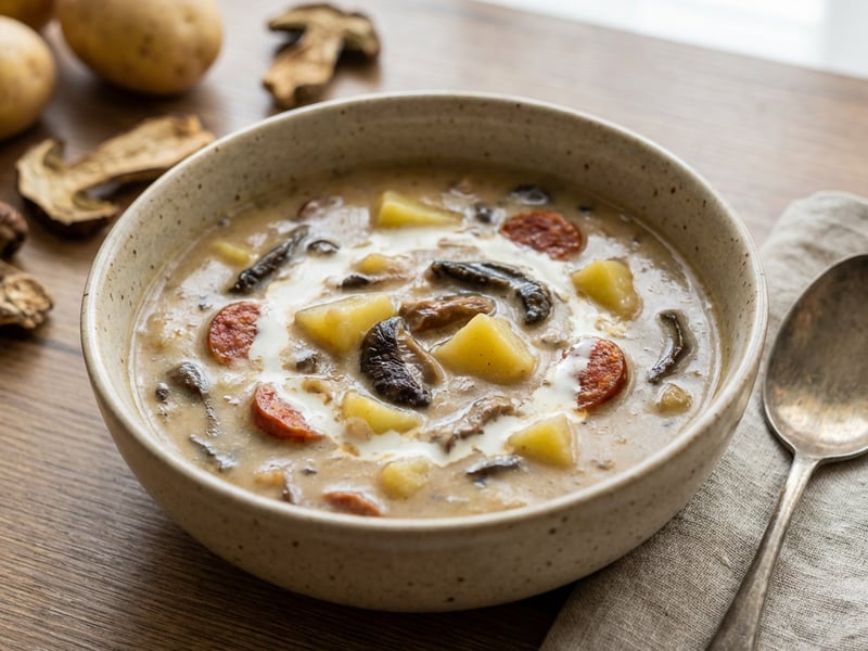 Christmas Mushroom Soup by Pavel Berky