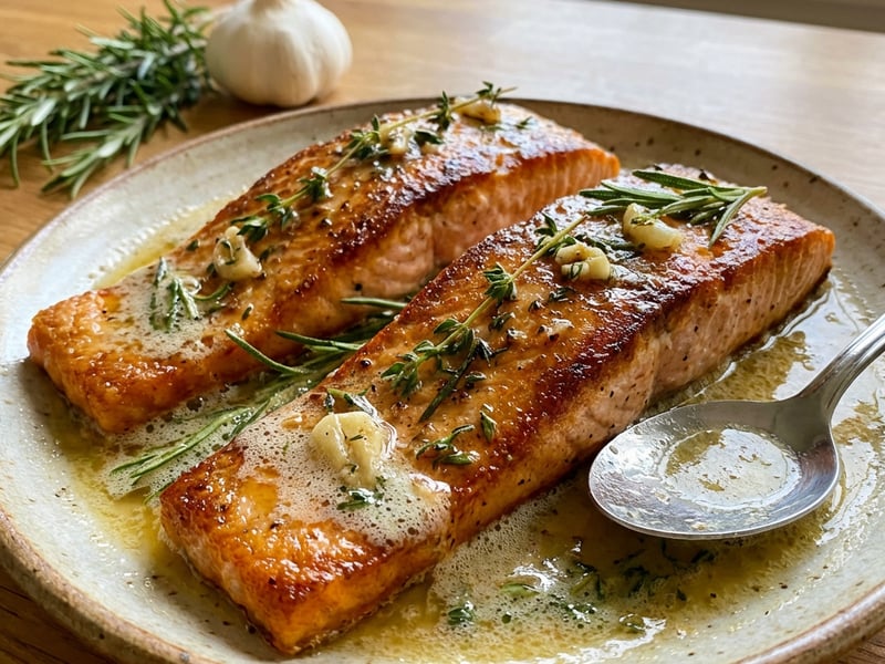 Pan-fried Salmon by Pavel Berky