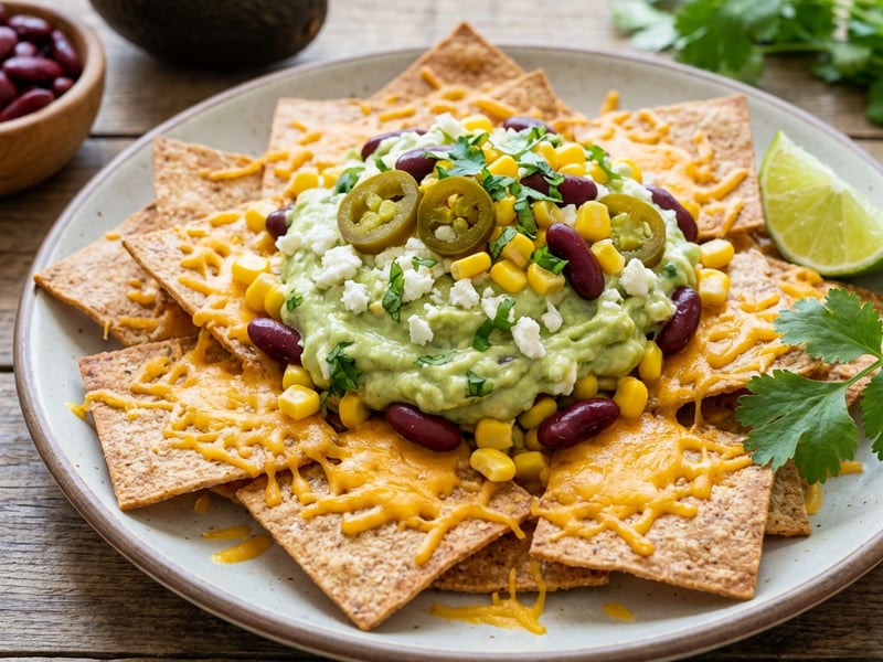 Zapečený nachos talíř