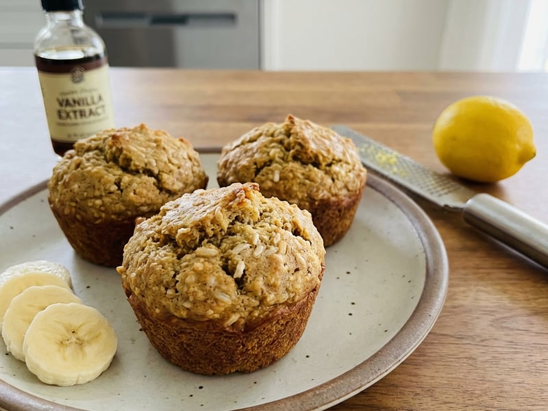 Rice and Banana Muffins