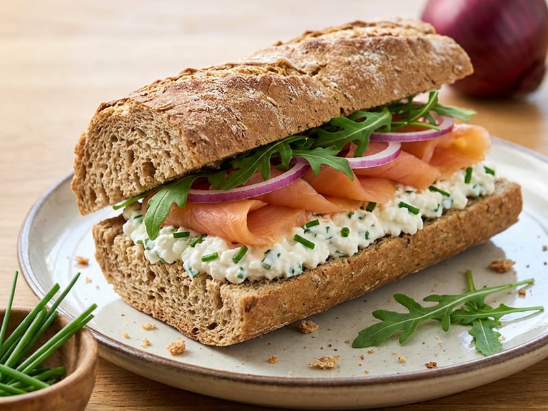 Smoked Salmon Sandwich