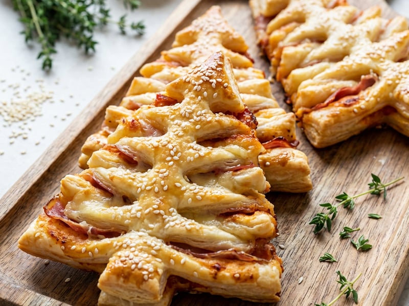 Puff Pastry Trees