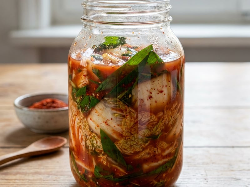 Kimchi with wild garlic by Pavel Berky