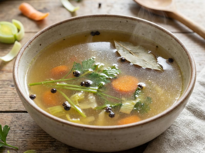 Vegetable broth from scraps