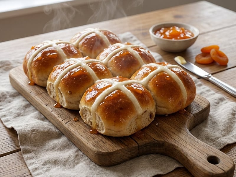 Easter hot cross buns