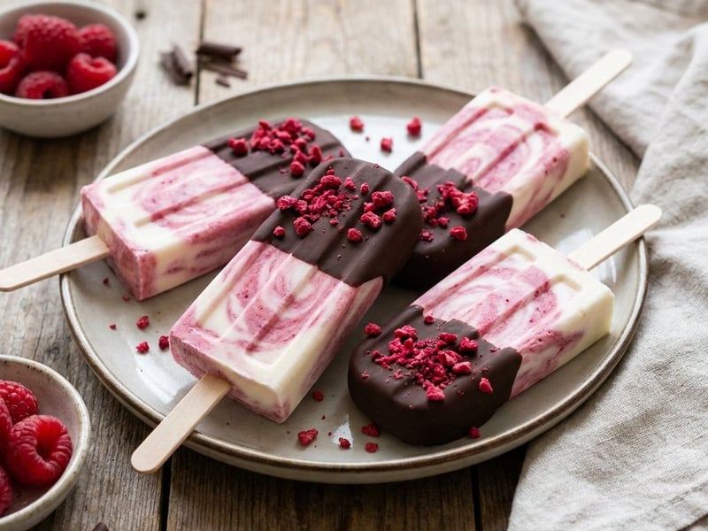 Nanuky à la malinový cheesecake